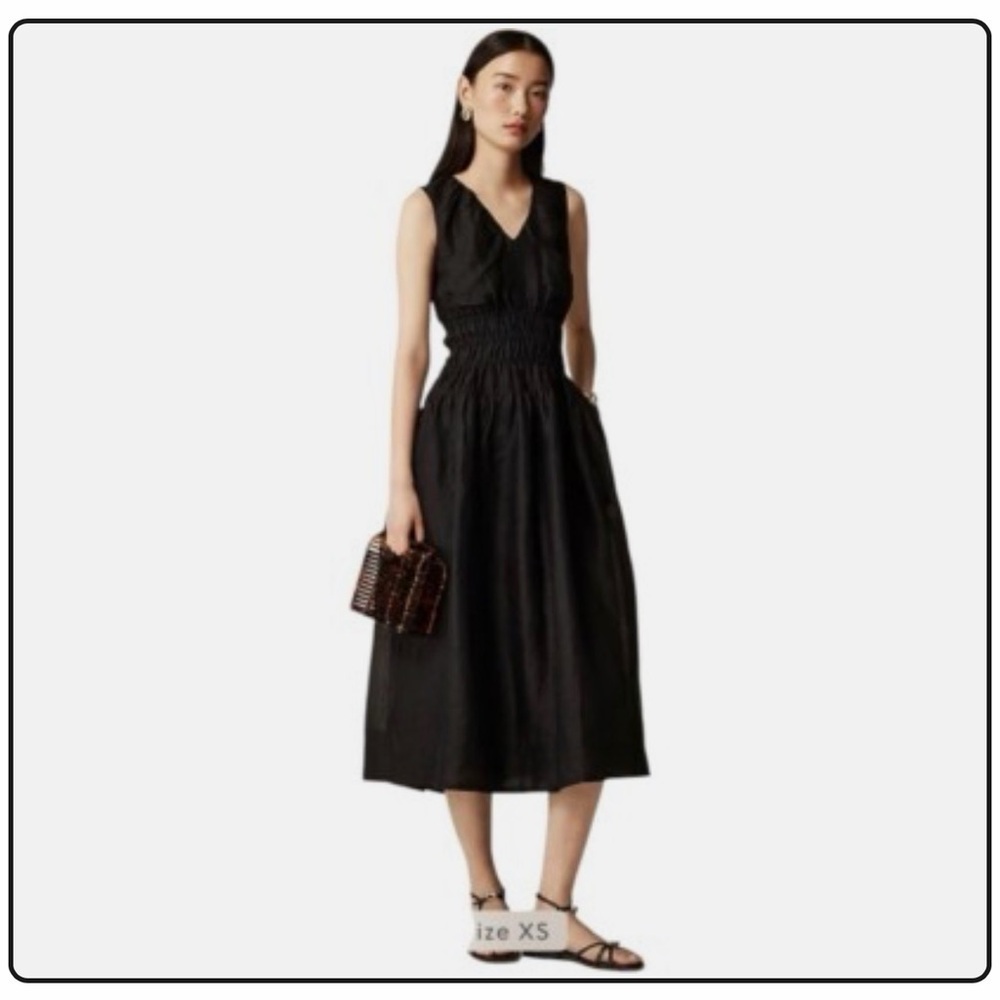 J. Crew NWT Hyacinth V-neck dress in ramie